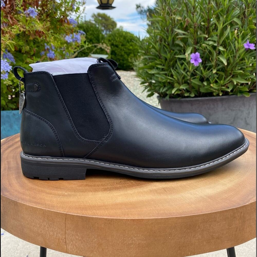 SKECHERS Mark Nason Mens Leather Chelsea Comfort Pull On Boot Black Size 12